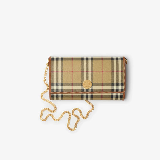 Check Chain Strap Wallet