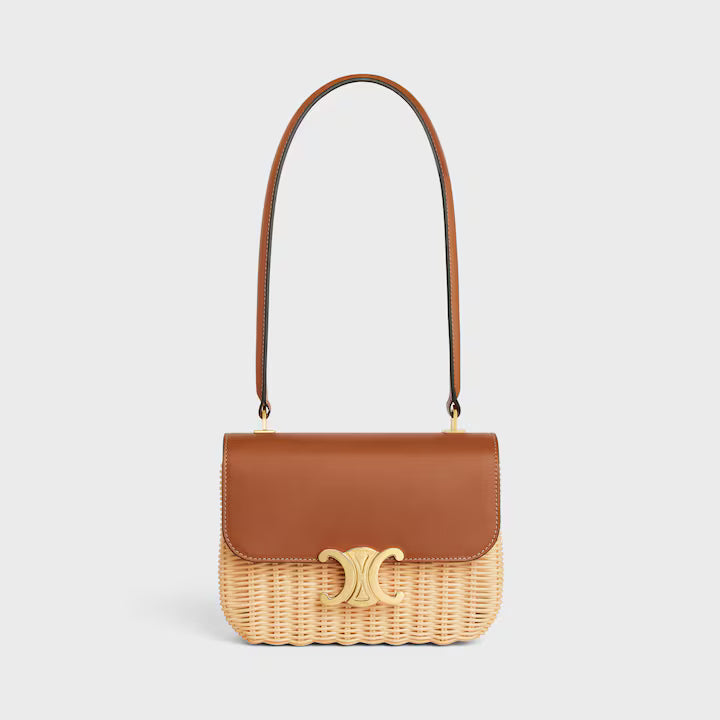 TEEN GARANCE BAG IN WICKER AND NATURAL CALFSKIN