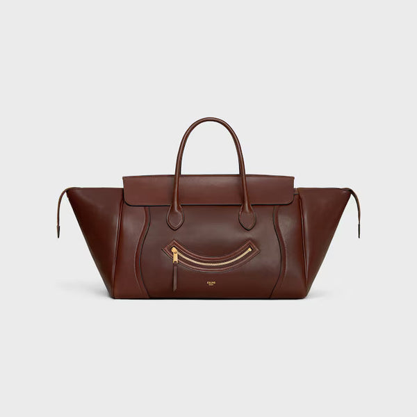 MEDIUM SMILING NEW LUGGAGE IN SUPPLE SHINY LAMBSKIN