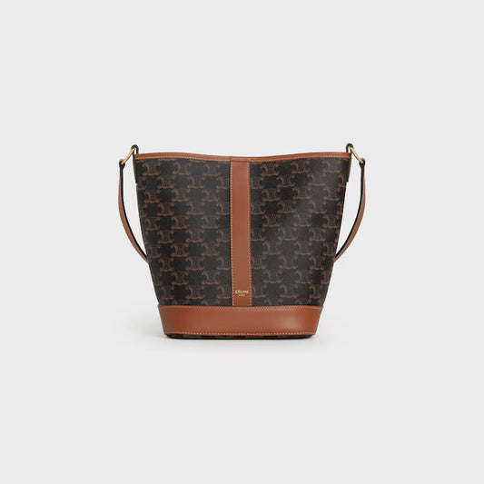 Small Bucket IN Triomphe Canvas and calfskin