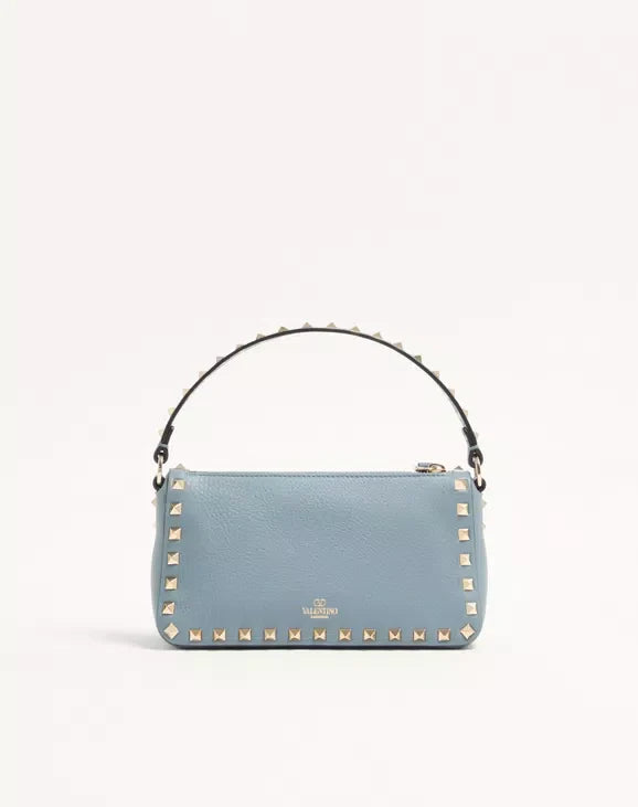 Small Rockstud Grainy Calfskin Crossbody Bag