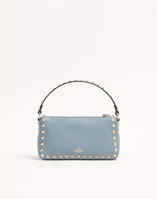 Small Rockstud Grainy Calfskin Crossbody Bag
