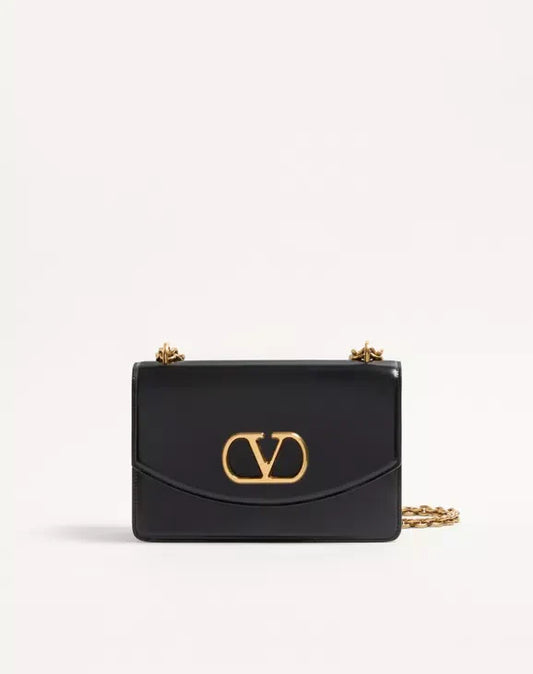Valentino Garavani Vain Shoulder Bag In Shiny Calfskin