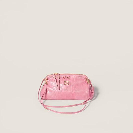 Ayers leather clutch